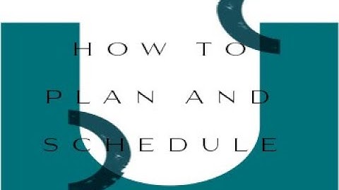 How to Plan and Schedule Using Self-Service