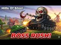 Boss Rush Fight In Hills Of Steel With Titan Tank | Tank Level 14 (Android &amp; iOS)