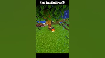 Noob Bana NoobBrine 💀 #minecraft #short #viral