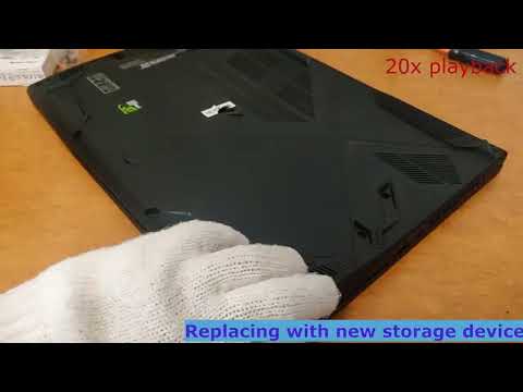 MSI GF63 Thin 9SC SSD Upgrading (NVMe PCIe Gen3 1x M.2 SSD 256 GB to NVMe PCIe Gen3 4x M.2 SSD 1TB)