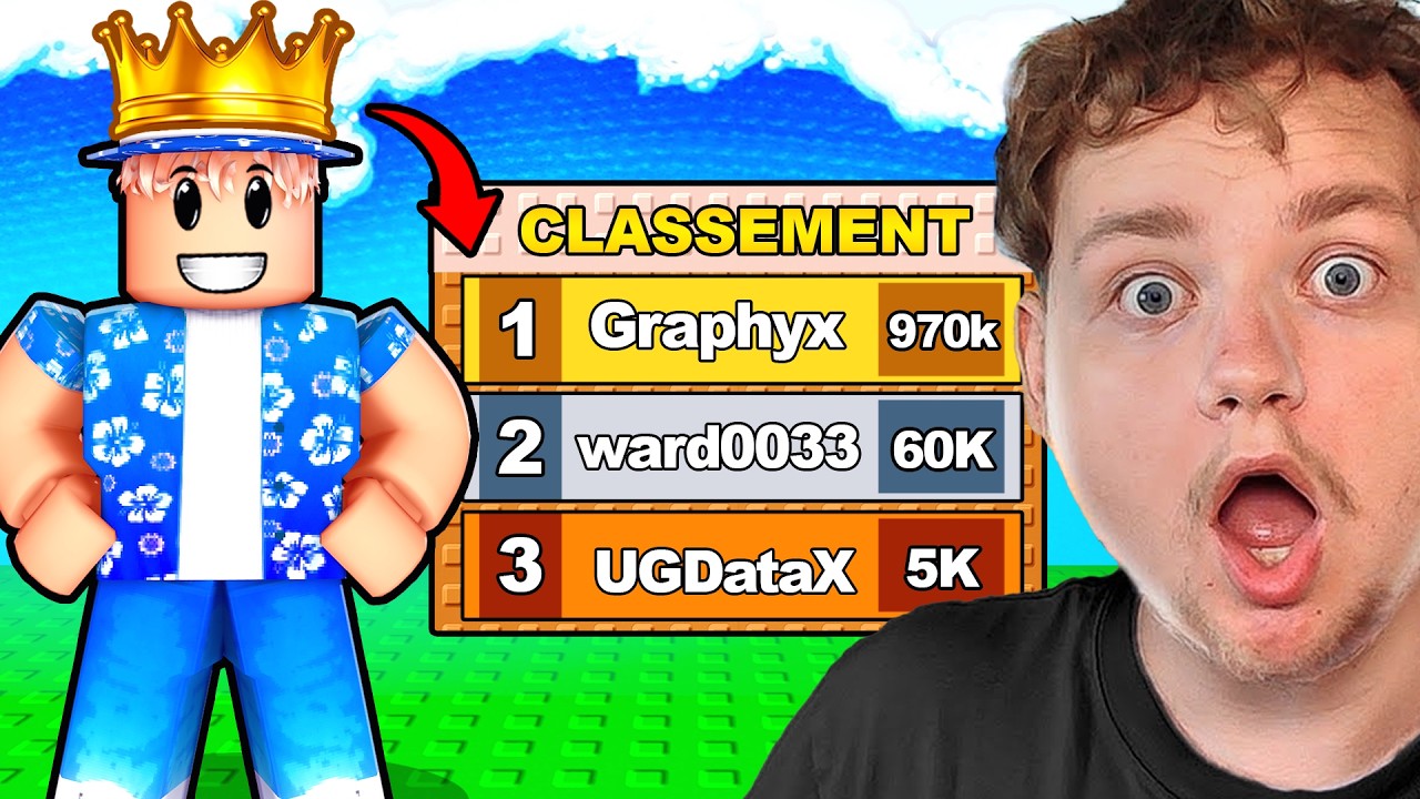 J'ai Atteint le Classement sur Tsunami Brainrot ! (Incroyable)