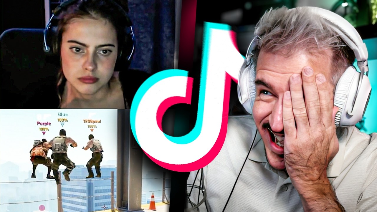 Izak ogląda NAJŚMIESZNIEJSZE TIKTOKI z CS'a XD