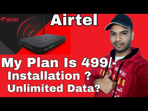 My Airtel Xstream Fiber | Airtel Fiber Broadband For Gaming | All Details In Hindi | 499 Rupay Plan