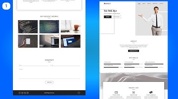 Full One Page Personal Portfolio Website With HTML and CSS | HTML & CSS Website (Part 1)