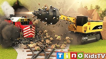 Emergency Railroad Tunnel Construction Simulation | Road Header Truck, Wheel Loader Truck & more