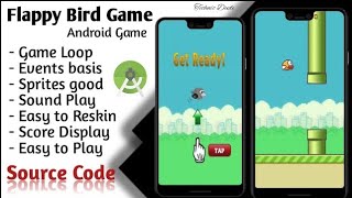 How to Create Flappy Bird Game App in Android Studio screenshot 1