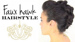 Faux hawk hairstyle