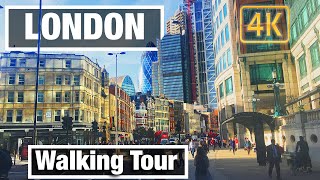 4K City Walks: Old Street to Tower Bridge  London  Virtual Walk Walking Treadmill Video