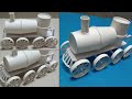 How to make a train from Paper Cups | Disposable Paper Cup Crafts