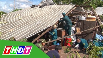 Mưa lớn kèm theo giông lốc làm sập và hư hỏng nhiều căn nhà ở huyện Châu Thành | THDT