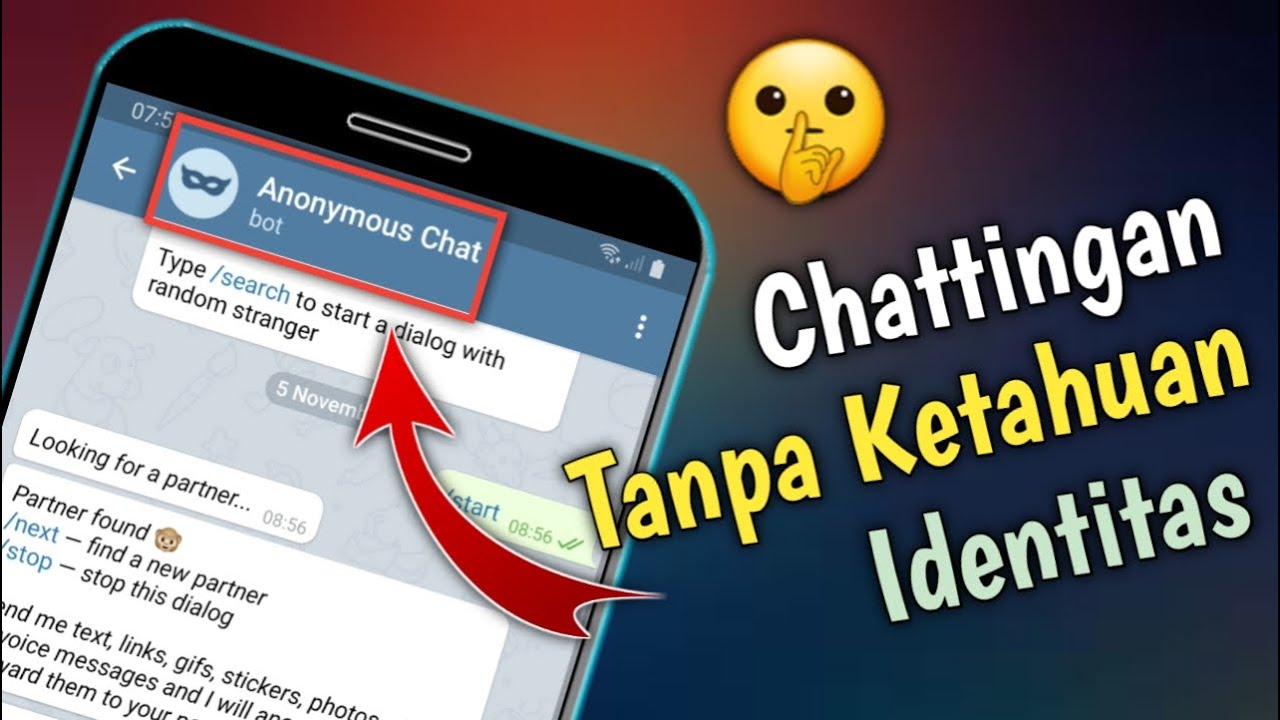 Cara Chattingan Menggunakan Anonymous Telegram Youtube