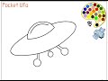 40+ Spaceship Coloring Page