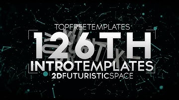 FREE Intro Template: 2D Futuristic Space #126 w/Tutorial