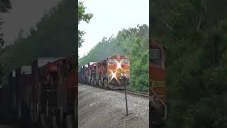 Rare Rs3L Horn On Bnsf Dash 9