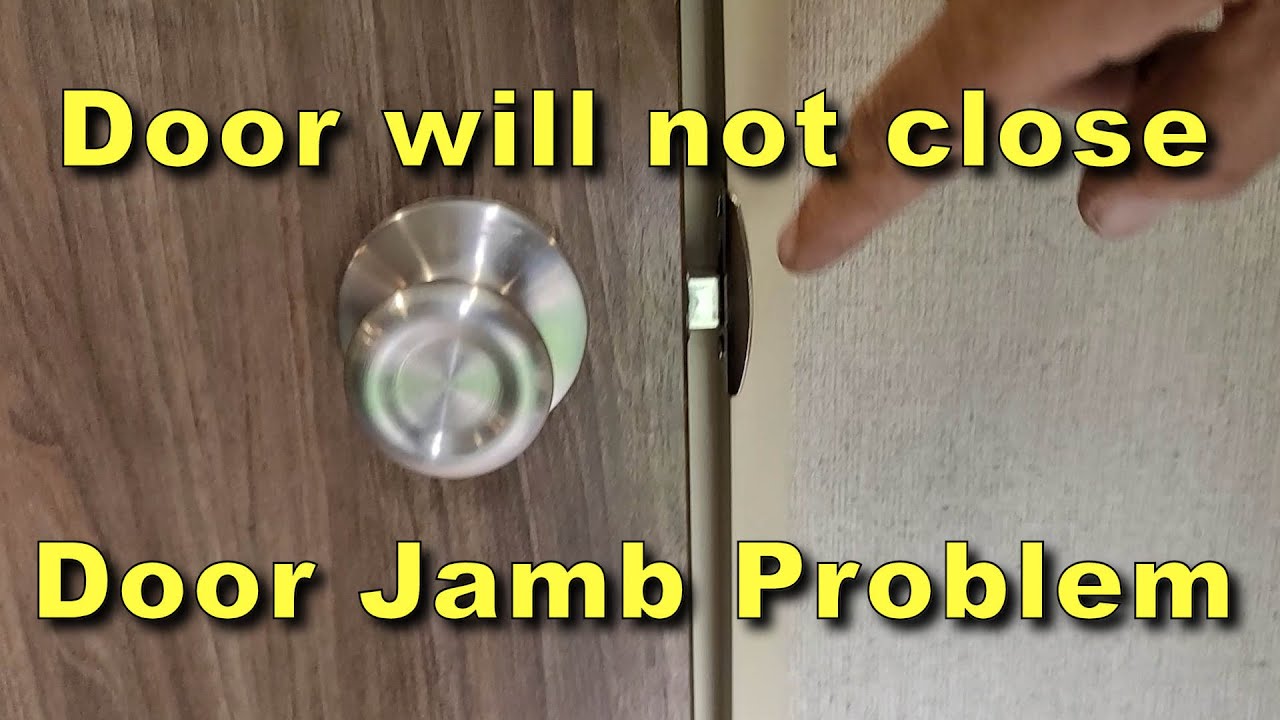 RV Bathroom Door will not close and Door Jamb Issues REPAIRED YouTube