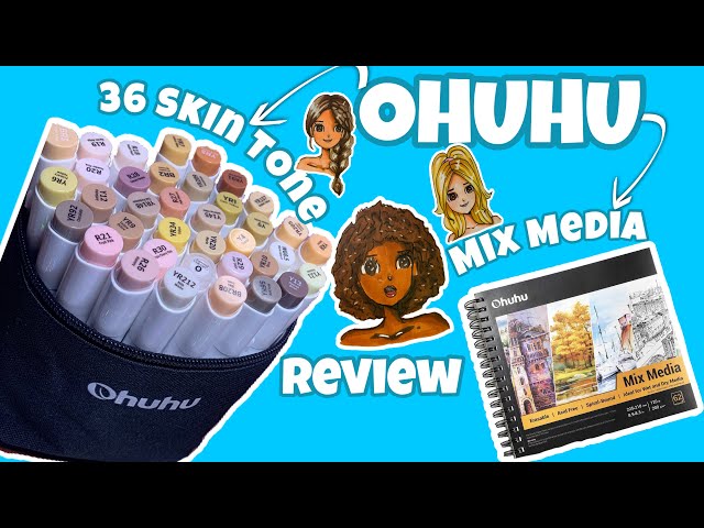Testing Ohuhu's Mix Media Sketchbook with Acrylics, Watercolors, and P