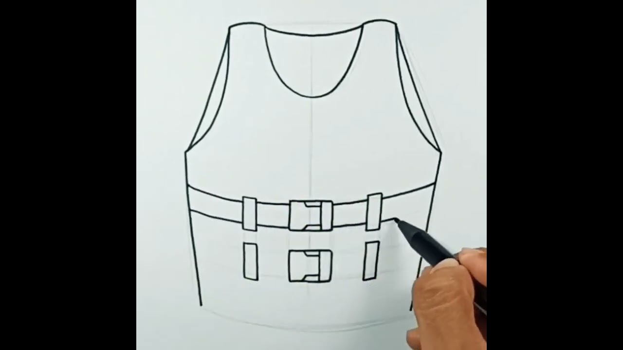 How to draw Bulletproof Vest 