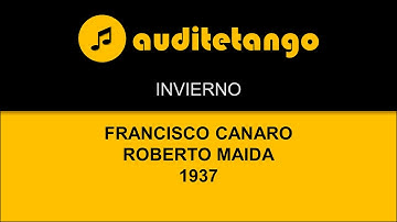 Thumbnail of INVIERNO - 1 - FRANCISCO CANARO - ROBERTO MAIDA - 1937 - TANGO CANTATO