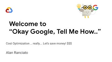 GCP Cost optimization with Alan Ranciato