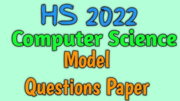 HS 2022 Computer Science Model Questions Paper - WBCHSE - Class 12 #hs2022 #computerapplication