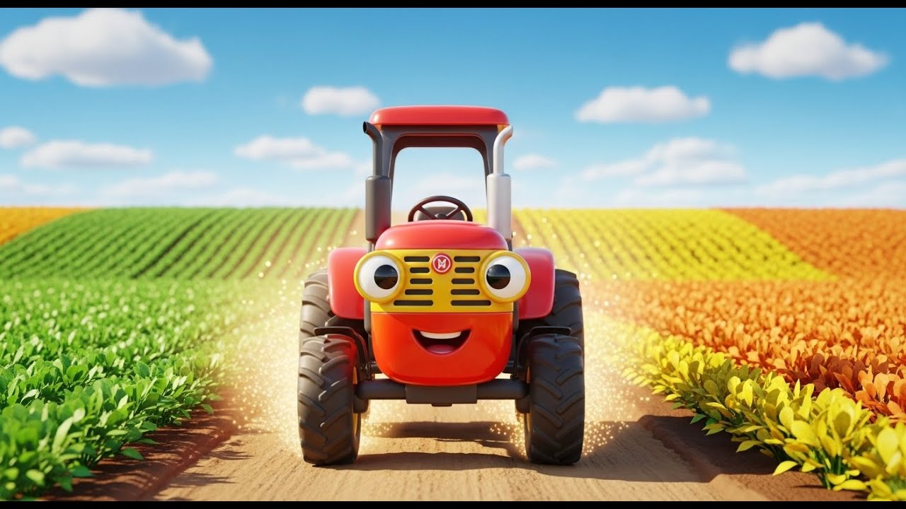 Tiny Tractor Ride | Fun Vehicle Kids Song | Toddler Sing Along
