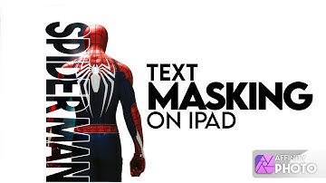 Text Masking On iPad | Affinity Photo Tutorial