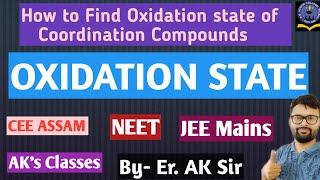 How to Find the Oxidation State of the Coordination Compounds| Oxidation State | NEET | IIT-JEE |CEE