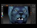 Sculpting a 3D Feline creature ZBrush Sculptris Part 2