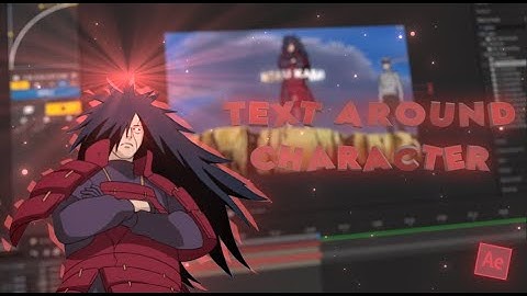 Text Around Character/Object - After Effects AMV Tutorial