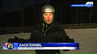 WATCH: Zach goes snowboarding at Wintergreen