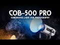 Hiffin COB-500P Pro Bi-Color LED Video Light 51,800Lux Bright 2800–6800K CCT Bowens Mount AC Powered