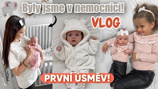 S MIMINKEM V NEMOCNICI, PRVNÍ ÚSMĚV, NAŠE DNY V ŠESTINEDĚLÍ / 5 TÝDNŮ / VLOG