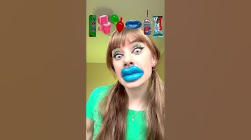 ASMR Emoji Sour Candy, Chewy Lips, Jelly Fruits Mukbang #shorts