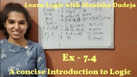 M.A(PHILOSOPHY), A concise introduction to LOGIC, Hurley Patrick, ch-7, Ex-7.4,by Manisha Dudeja #10