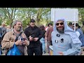 Jewish man shocked by muslims fourwife answer sheikh mohammed speakers corner sam dawah