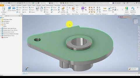 Inventor 2022 Tutorial #229 | 3D Model Basic Beginners