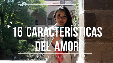 ¿Cuáles son las características del amor?