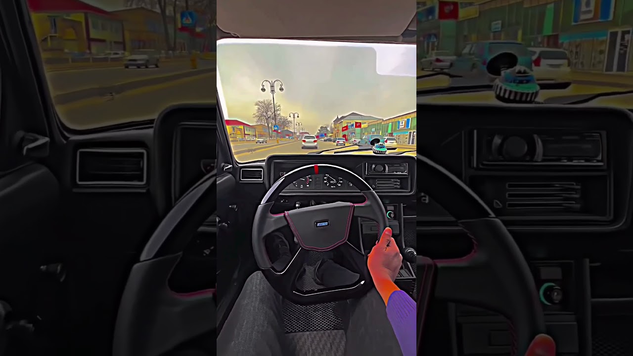 🚘 Road Adventures: Filming Cars While Driving with One Hand! 📹💨 Azeri Bass Music 