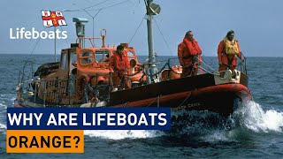 Why are RNLI lifeboats orange?