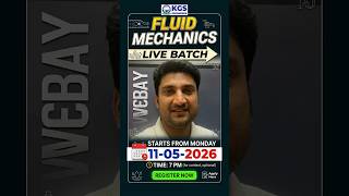 🚀 Fluid Mechanics LIVE Batch Started 🔥 Join Now #rrbje2026 #jeexam #civilengineering #fluidmechanics