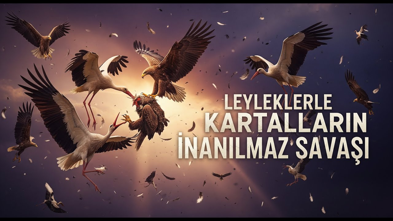 The War That Shook the Skies: Turkey's Witnessed Stork-Eagle Conflict 1 Leyleklerle Kartalların İnanılmaz Savaşı