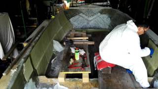 time lapse rinforzo scafo Coremat XM 3mm 2017 05 16