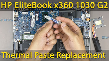 HP EliteBook x360 1030 G2 Disassembly, fan cleaning and thermal paste replacement