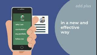 Professional Profile app - Add plus