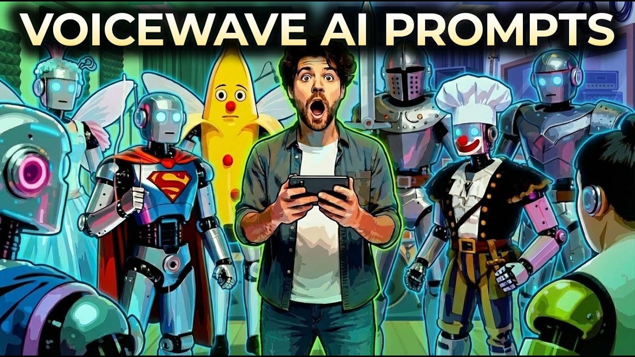Неограниченное количество вариантов озвучивания персонажей из подсказок ИИ с помощью VoiceWaveAI