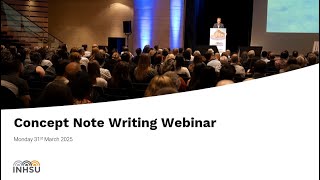Concept note writing webinar Net Worth