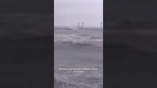 Turbulent winds and waves hit Gilf Coast in Texas