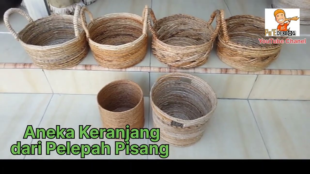 Tutorial Keranjang Buah multifungsi dari pelepah pisang