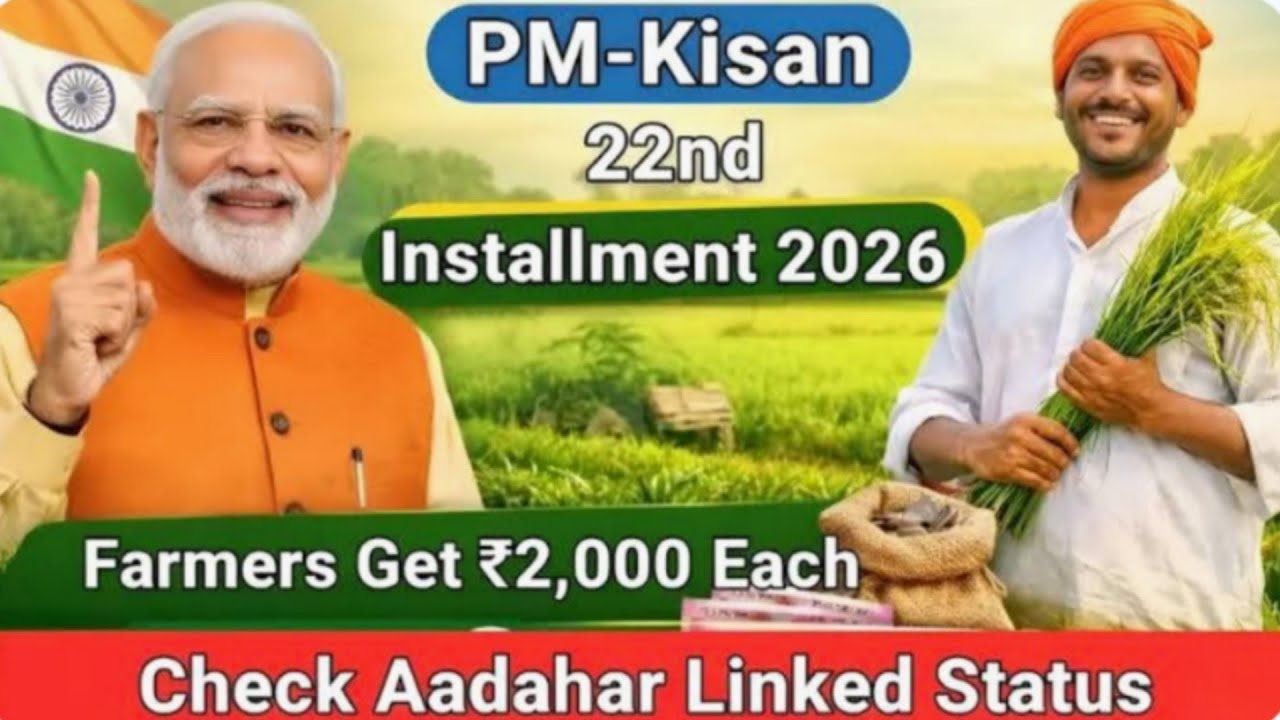 Информация о программе PM Kisan || Дата выплаты 22-го транша PM Kisan: 2026 год