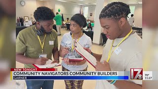 CBS 17 anchor Greg Funderburg speaks to group in Garner
